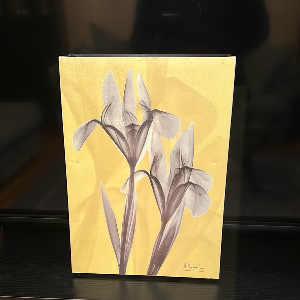 Yellow Floral Canvas Art